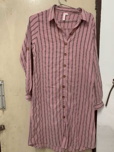 Striped Button-Up Shirt