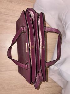 Kate Spade Burgundy Leather Satchel