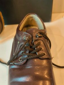 Men's Brown Leather Lace-Up Shoes