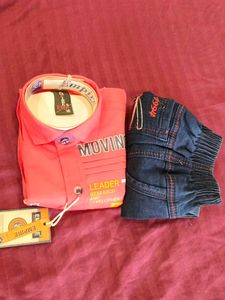 New Kids Outfit: Shirt &amp; Jeans Set