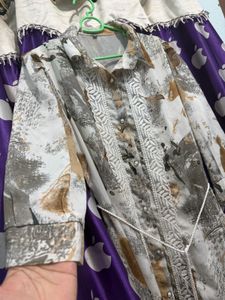 Abstract Print Maxi Dress