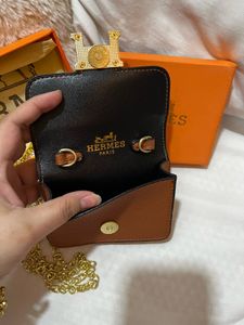 Hermes Mini Bag with Gold Chain