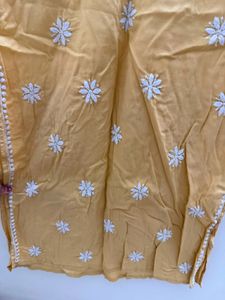 Light Yellow Handwork Chikankari Kurta