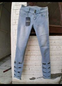 stylish cutwork jeans