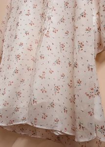 White Layered Floral Top