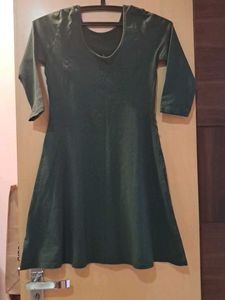 Olive Green Casual Dress