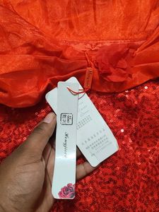 Sparkly Red Korean Dress