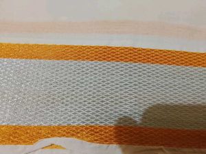 Brand New Dhoti with Gold &amp; Silver Border