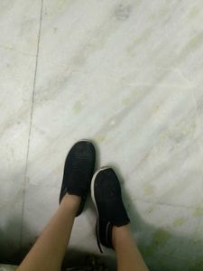 Comfortable Black Slip-On Sneakers