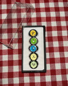 Set of 5 Japanese Symbol Rings