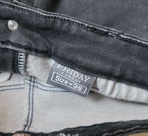 Boy's Charcoal Grey Washed Jeans
