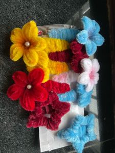 Cute Flower Hair  Clips Set (9) clip