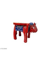 Pair Of Wooden Elephant Stand