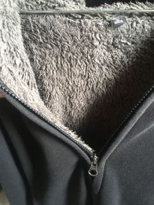 Cozy Black Sherpa Lined Hoodie