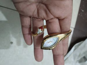 Stylish Gold Snake Watch
