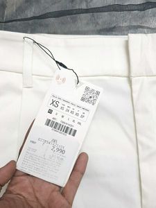 🏷 Zara Off-White Wide Leg Pants