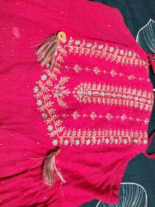 Beautiful Pink Ethnic Gown frock