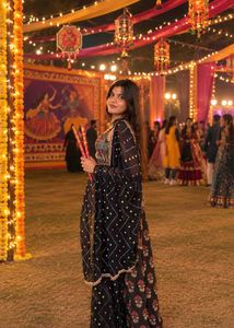 Elegant Black Kurta Set with Dupatta