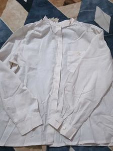 Off white Transparent Button-Up Shirt