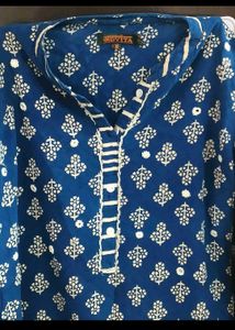 Blue Ethnic Printed Kurta set