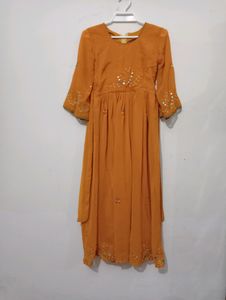 Beautiful Girl Long Dress For Festive