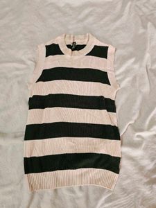 Striped Knit Tank Top- Size S