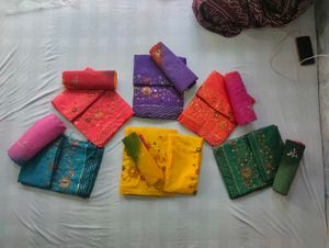 Rajputi Dress Embroidered Material S