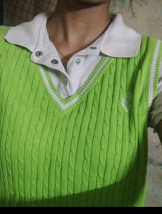 Soft Aesthetic Top With Sweter Attached