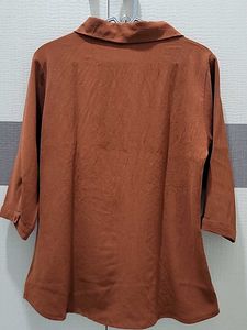 Embroidered Rust coloured Tunic