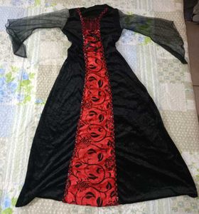 Elegant Black &amp; Red Gown