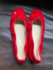 Colourful Red Patent Ballerina Flats