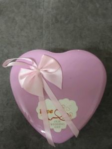 🎉Flash Sale🎉 Artifical Red Rose &amp; Teddy Bear In Heart Shape Mental Box Gift Set