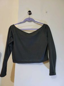 Olive Long Sleeve Top
