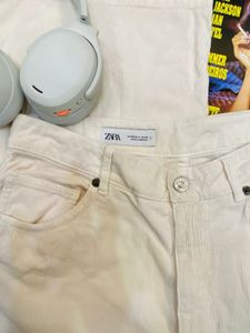 Wide Leg Off-White Pants unisex