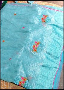 Beautiful Red Embroidered Saree 8 set