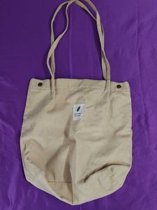 Urbanic Cute Beige Corduroy Tote Bag