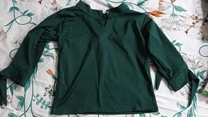 Green Embellished Top