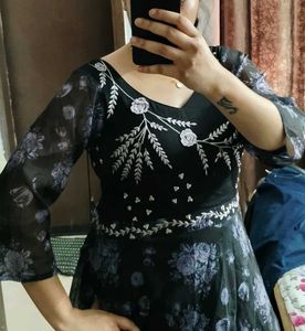 Ethnic Organza Gown - Fixed Price