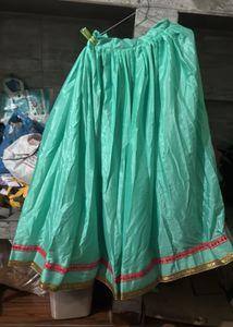Beautiful Teal Ethnic Skirt Suit