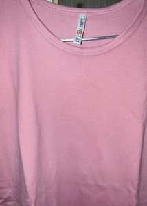 Pink Crew Neck T-Shirt