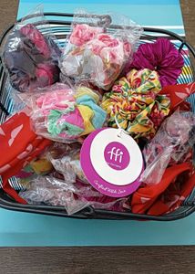 SET  of 6 different design scrunchies - SALE