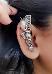 Elephant navratri brass Earrings