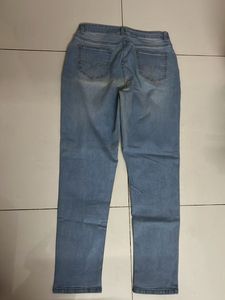 High waist Light Wash Seamed Jeans
