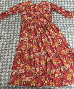 Floral Aliacut kurti set