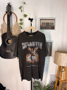 Vintage Wash "DISASTER" Graphic T-Shirt