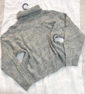 🎉Buy1 Get1 Free🎉Gray Turtleneck Sweater B