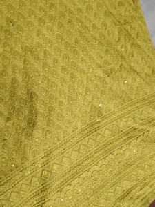 Yellow Embroidered Kurta