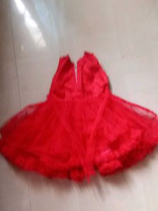 Cute Red Baby Gown