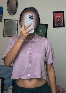 Cute Cropped Knit Top