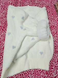 Cream Heart Pattern Sweater